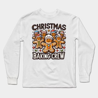 Christmas Baking Crew Vintage Gingerbread Men Long Sleeve T-Shirt